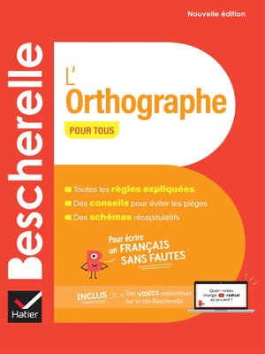 cover image of Bescherelle L'orthographe pour tous--nouvelle édition